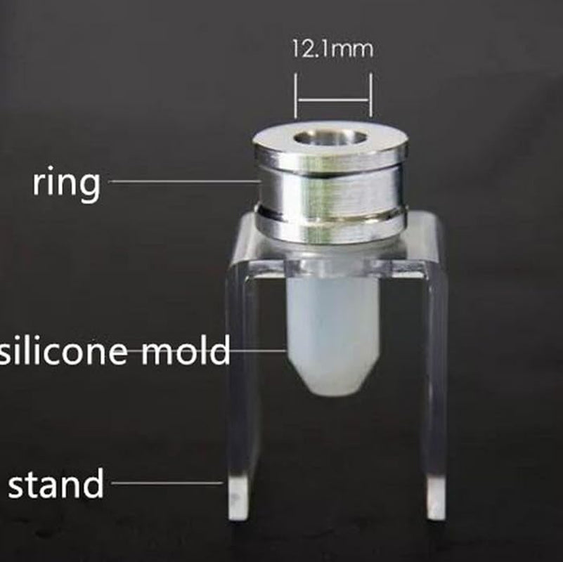 3PCS DIY Lipstick Maker Mold Silicone Filling Tube DIY Homemade Balm Makeup Cosmetic Tool Kit Single Hole Set Empty Lipstick Tube DIY, Clear