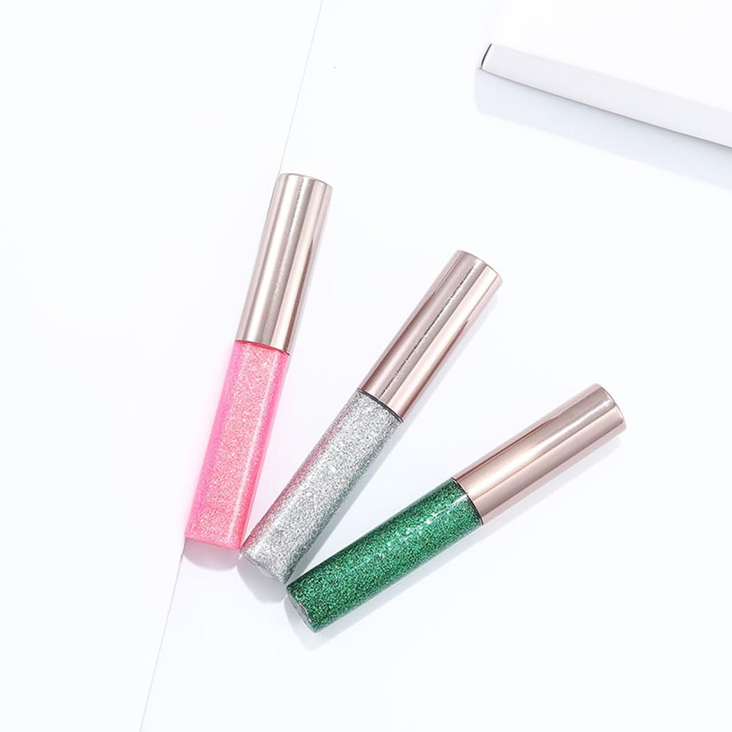 ta Glitter Liquid Eyeliner Shimmer Eye Liner Metallic Cosplay Eyeshadow Cosmetics for Women and Girls Pack of 1 (Green)