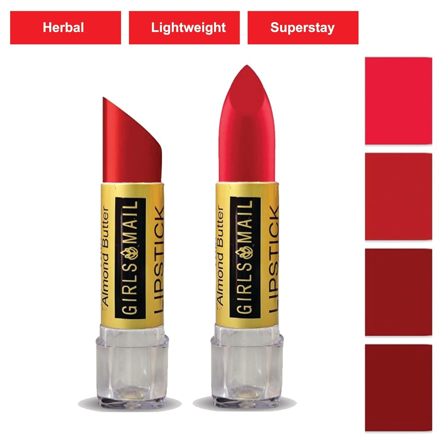 Red Lipstick Long Lasting Lip Makeup Cream Finish Hydrating Lipstick for Women, Fine Burgundy & Darkred