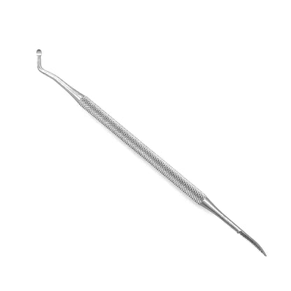 1Pcs Double Ended Pedicure File Satin Edge Ingrown Toe Nail Lifter File Professional Paronychia Toenail Care Manicure Clean Tool