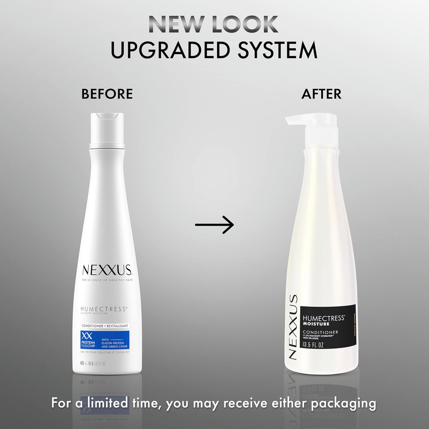 Nexxus HUMECTRESS Conditioner for Ultimate Moisture for Dry Hair Powered by POLYSOFT HYDRATOR Technology with Tri-Lipids 13.5 Oz
