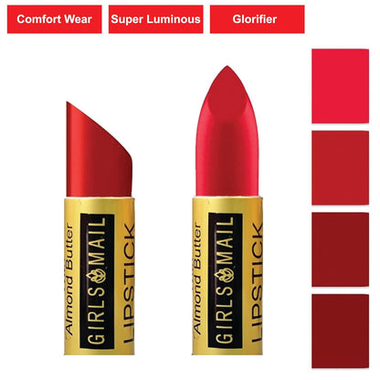 Red Lipstick Long Lasting Lip Makeup Cream Finish Hydrating Lipstick for Women, Fine Burgundy & Darkred