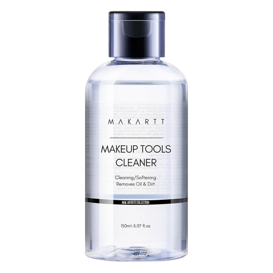 Makeup Brush Cleaner: Deep Cleaning Solution for Nail Brushes, Sponges, and Powder Puffs, Hypoallergenic Formula, Removes Residue from Cosmetic and Nail Art Tools, Cruelty-Free (5.07 Fl Oz)
